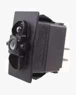 Carling Switch Base Momentary On, Off, Momentary On, 12V 20A 1 x Blue LED