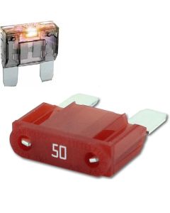 Littlefuse MAXI 32V Slo-Blo 50A Maxi Blade Fuse with Blown Fuse Indicator