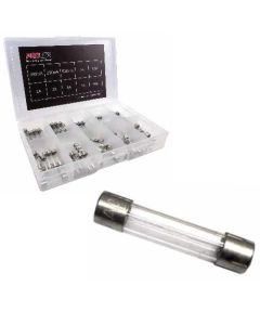 3AG Glass Fuse Assortment Kit (100pcs) Slow Acting