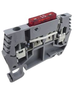 Autofuse Din Rail Terminal 4358100 Black 25A 300V 
