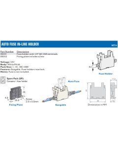 MTA 00352 Fixing Plate W/ Screw to suit ATO Holders