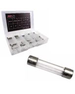 3AG Glass Fuse Assortment Kit (100pcs) Slow Acting